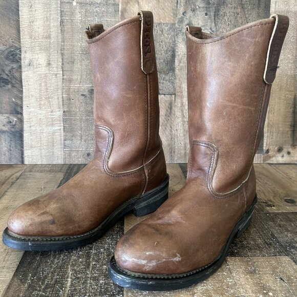 Red Wing 2214 Pecos Steel Toe Pull On Work Boots Mens 7.5 D - Picture 12 of 12